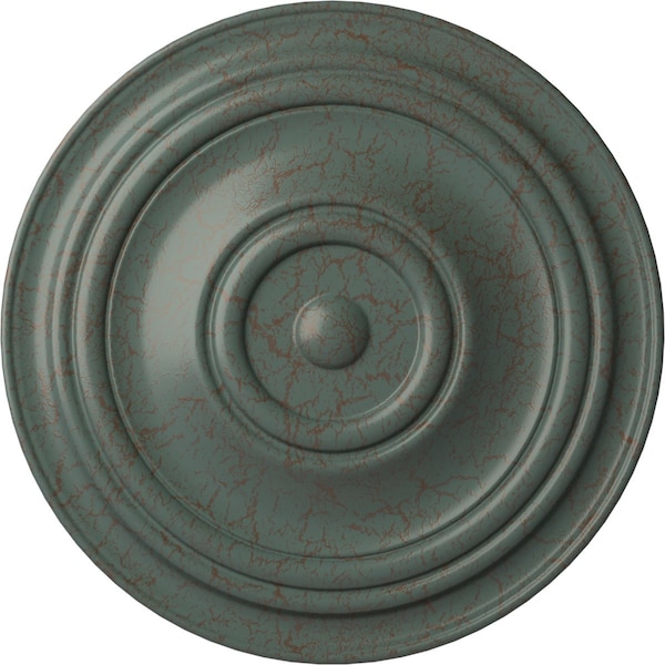 Ekena Millwork Traditional Ceiling Medallion (Fits Canopies up to 8 1/4"), 31 1/2"OD x 2 1/2"P, Cloud Burst Crackle CM31TRCBC - main